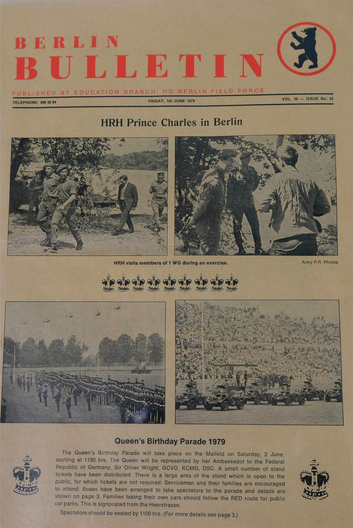 Berlin Bulletin 1 June 1979 Berlin Bulletin 1 June 1979
