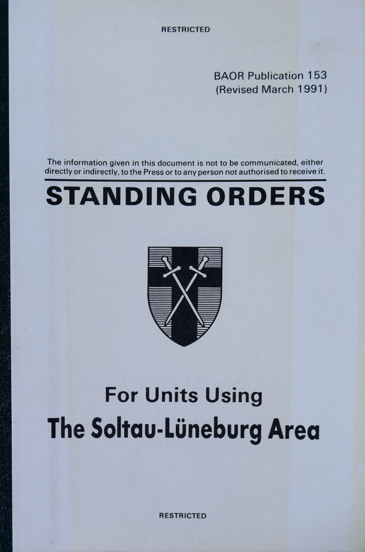 BAOR publication 153