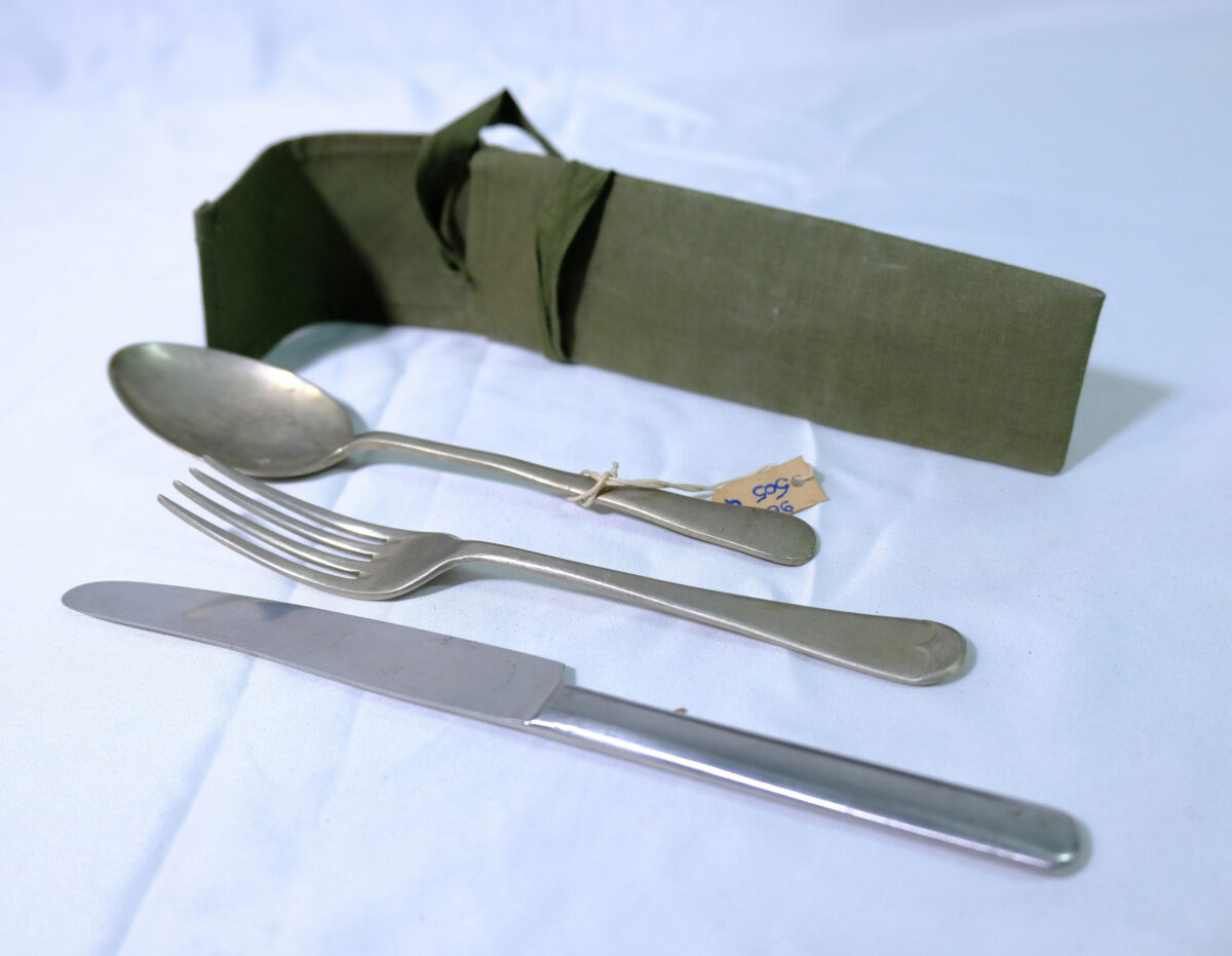 Army Knife Fork and Spoon and case issued equipment Army Knife Fork and Spoon and case issued equipment